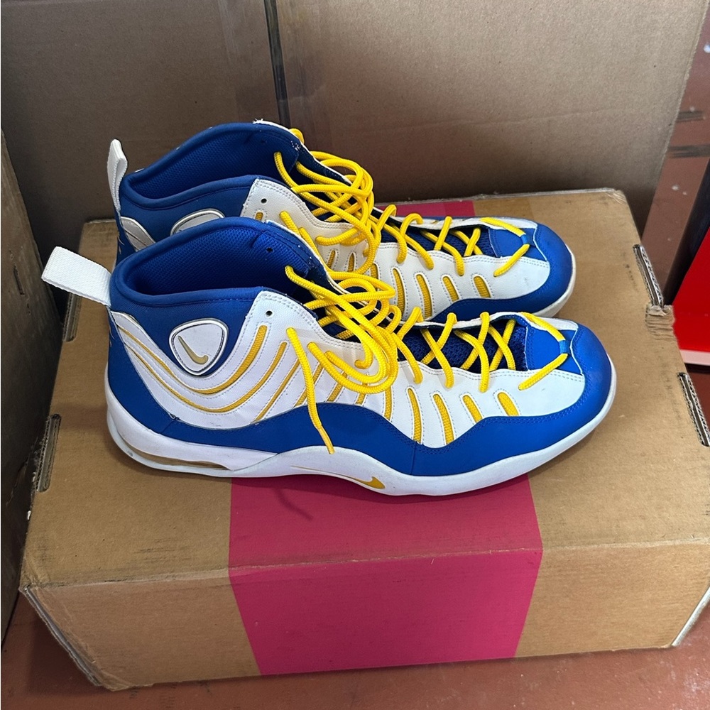 Nike Blue and Yellow Athletic Shoes